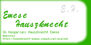 emese hauszknecht business card